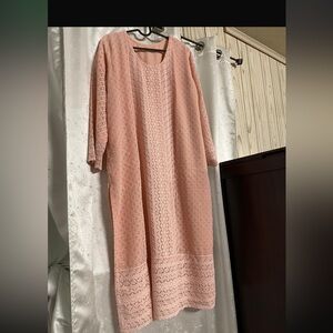 Plus size 3 pcs Elegant Peach Dress